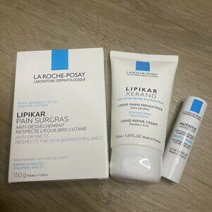 La roche Posay SET 3 - Bar Soap, Nutritic Lips, Hand cream